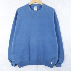 画像1: 90's RUSSELL ATHLETIC USA製 前V 無地スウェット XL (1)