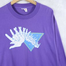 画像1: 90's ハンドサインプリントロンT XL (1)