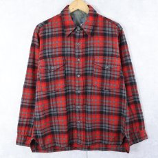画像1: 60〜70's PENDLETON チェック柄 ウールシャツ (1)