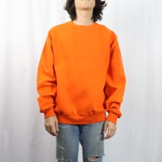画像2: 90's RUSSELL ATHLETIC USA製 前V 無地スウェット L (2)