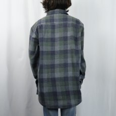 画像3: PENDLETON チェック柄 ウールシャツ M (3)