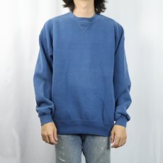 画像2: 90's RUSSELL ATHLETIC USA製 前V 無地スウェット XL (2)