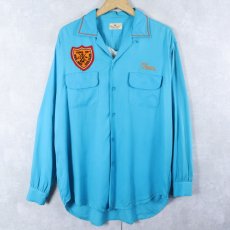 画像1: 50's The Master Bowler "Wyman-Gordon" チェーン刺繍&ワッペン付き ボウリングシャツ SIZE16 (1)