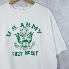 画像1: 70〜80's U.S.ARMY USA製 "FORT MCCOY" カットオフ プリントスウェット XL (1)