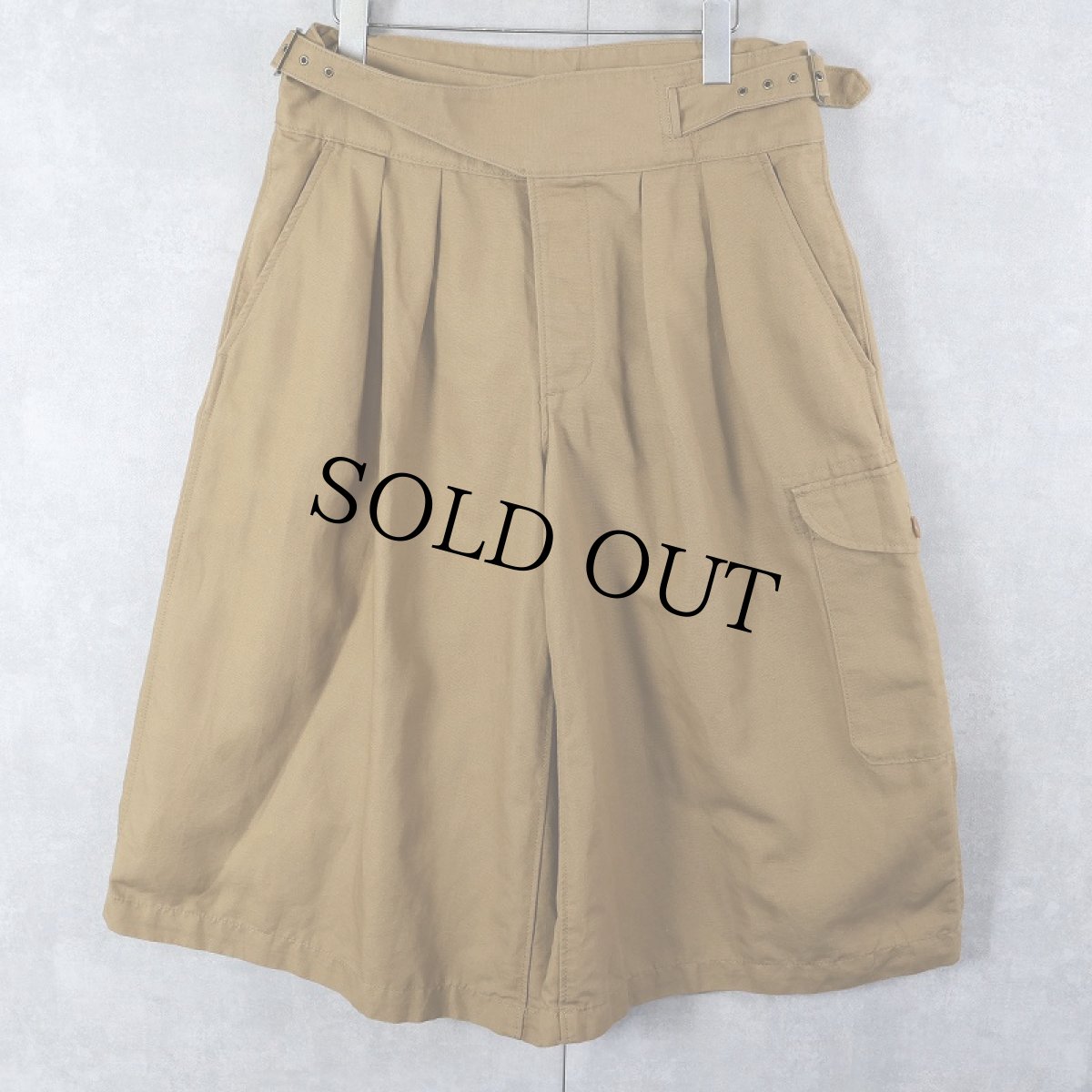 画像1: BANANA REPUBLIC コットンリネン グルカショーツ W28-35 (1)