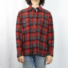 画像2: 60〜70's PENDLETON チェック柄 ウールシャツ (2)