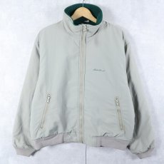 画像1: 80〜90's Eddie Bauer USA製 "WINDfoil" 裏フリース ナイロンジップジャケット M (1)