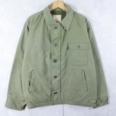 画像1: 70's U.S.NAVY A-2 デッキジャケット LARGE (1)
