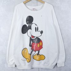 画像1: DISNEY "MICKEY MOUSE" キャラクタープリントスウェット (1)