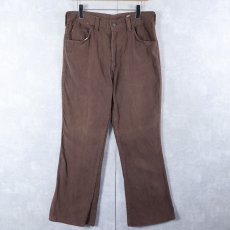 画像1: 70's Kmart ピーチスキン フレアパンツ W32 (1)