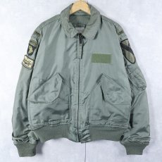 画像1: 90's U.S.AIR FORCE CWU-45/P フライトジャケット LARGE (1)