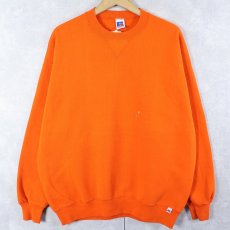 画像1: 90's RUSSELL ATHLETIC USA製 前V 無地スウェット XL (1)