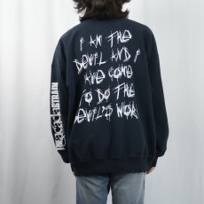 画像4: The Acacia Strain "Charles Manson" デスコアバンドプリントスウェット BLACK (4)