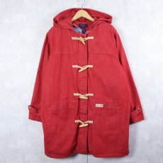 画像1: 90's〜 DENIM & Co. ブランケットライナー付き カラーデニムダッフルコート 2X (1)