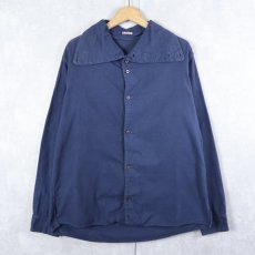 画像1: KAPITAL ライトネルシャツ NAVY M (1)