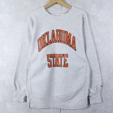 画像1: 90's Champion REVERSE WEAVE USA製 "OKLAHOMA STATE" プリントスウェット XL (1)