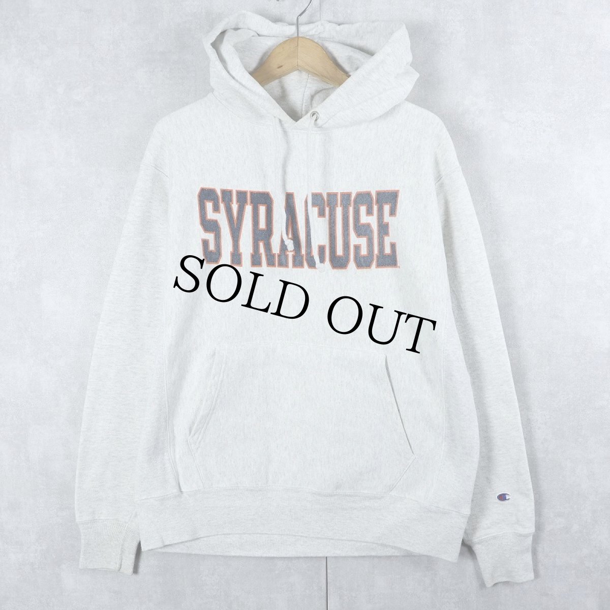 画像1: Champion REVERSE WEAVE "SYRACUSE" プリントスウェットフーディ XL (1)