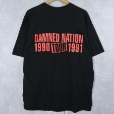 画像2: 90's JET BOY USA製 "DAMNED NATION TOUR 1990-91" ハードロックバンドプリントTシャツ XL (2)