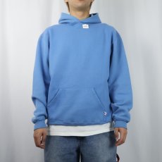 画像2: 90's RUSSELL ATHLETIC 無地スウェットフーディ  (2)