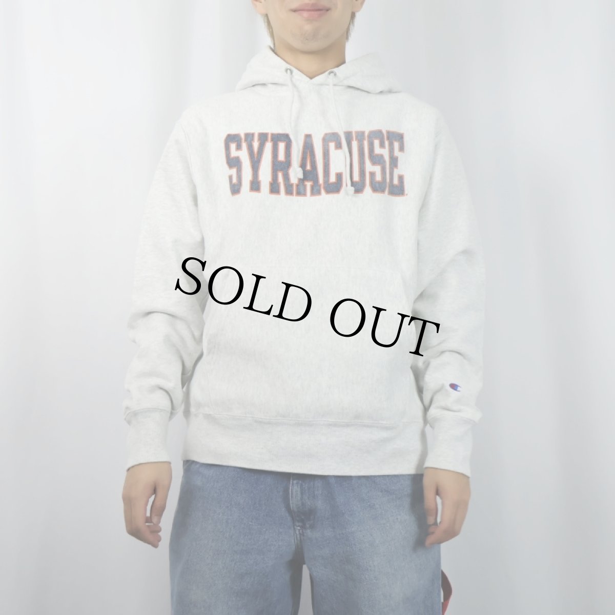 画像2: Champion REVERSE WEAVE "SYRACUSE" プリントスウェットフーディ XL (2)