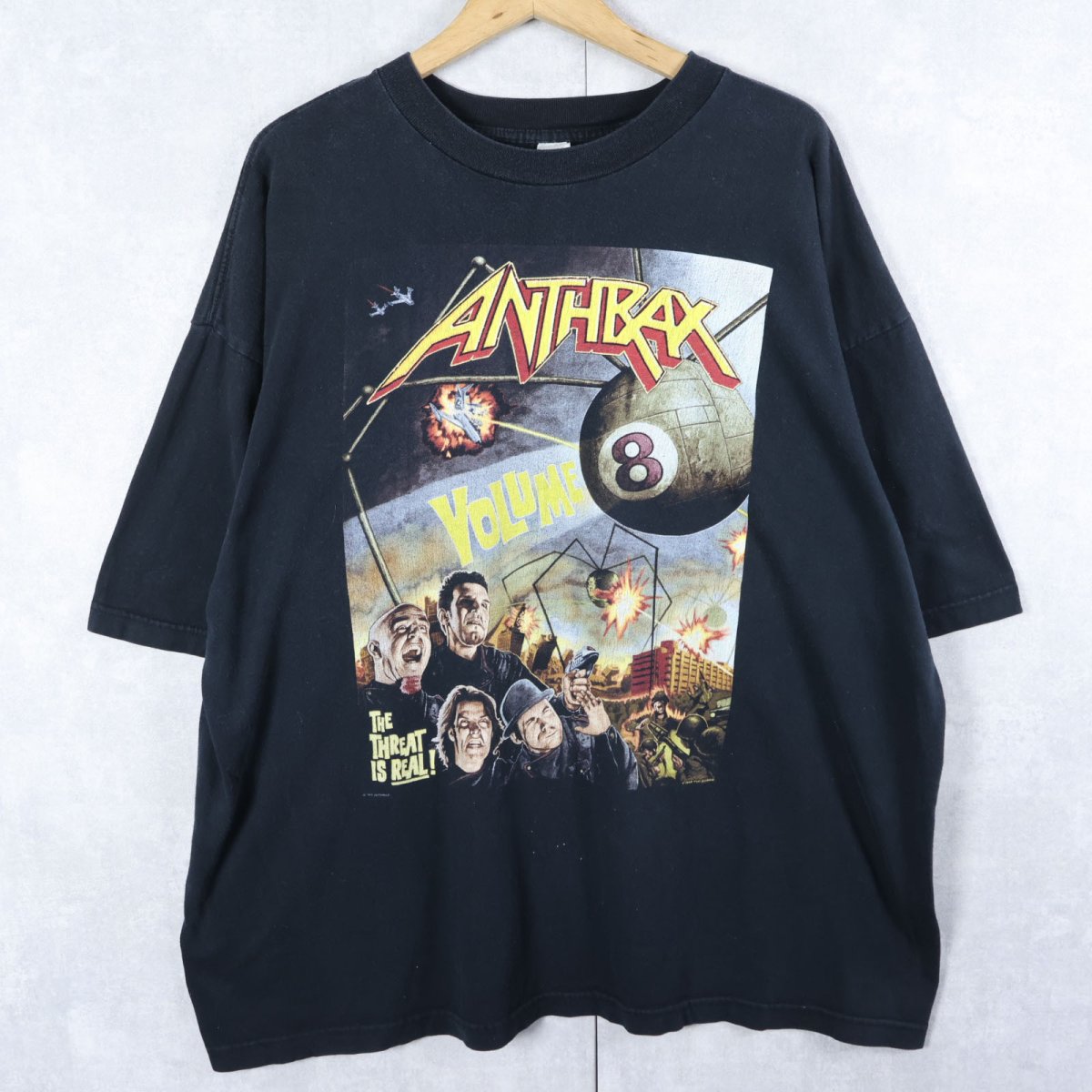 画像1: 90's ANTHRAX "TOUR OF TERROR '98-'99" ヘヴィメタルバンドツアープリントTシャツ XL (1)