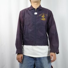 画像2: 60's Champion "Sigma Tau Nu" ナイロンジャケット S (2)