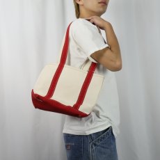 画像2: 90's L.L.Bean "BOAT AND TOTE" ロングハンドル キャンバストートバッグ (2)