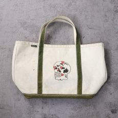 画像1: Eddie Bauer ハンドペイント キャンバストートバッグ LARGE (1)