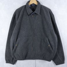 画像1: 90's POLO Ralph Lauren USA製 チンスト付き フリーススイングトップ L (1)