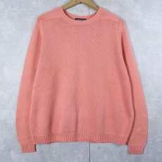 画像1: 90's LANDS' END JAPAN製 コットンニットセーター XL (1)