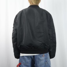 画像4: 民間品 90's ALPHA INDUSTRIES, INC USA製 MA-1 フライトジャケット XXL (4)