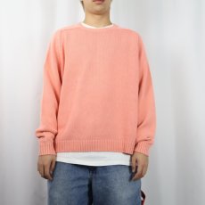 画像2: 90's LANDS' END JAPAN製 コットンニットセーター XL (2)
