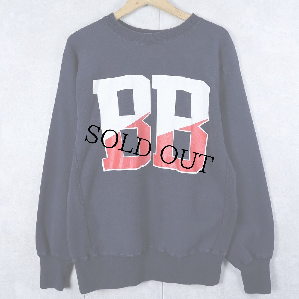 画像2: 90's Champion REVERSE WEAVE USA製 "BLIND BROOK" プリントスウェット NAVY L (2)