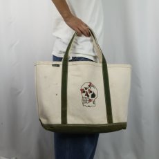 画像3: Eddie Bauer ハンドペイント キャンバストートバッグ LARGE (3)