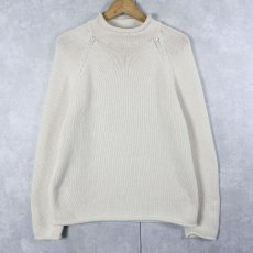 画像1: J.CREW ロールネック コットンニットセーター (1)