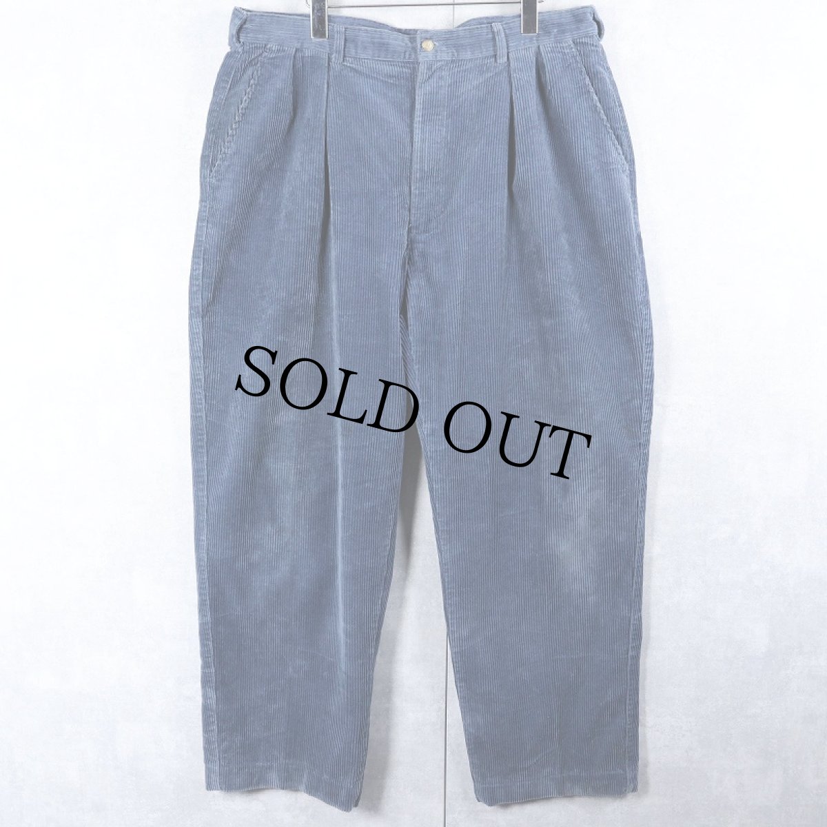 画像1: 90's POLO Ralph Lauren USA製 "POLO CORDS" 2タック コーデュロイパンツ W38 (1)