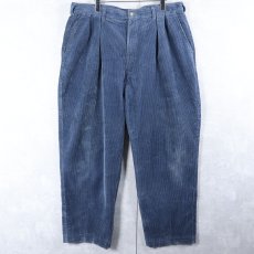 画像1: 90's POLO Ralph Lauren USA製 "POLO CORDS" 2タック コーデュロイパンツ W38 (1)