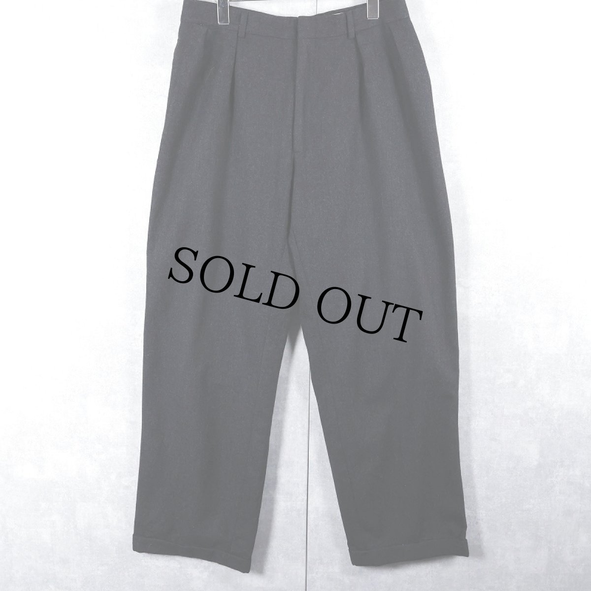 画像1: POLO Ralph Lauren 2タックウールスラックス W33 (1)