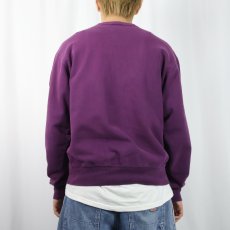画像3: 90's Champion 青刺繍タグ 後期 USA製 ロゴ刺繍 前Vスウェット L (3)
