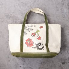 画像2: Eddie Bauer ハンドペイント キャンバストートバッグ LARGE (2)