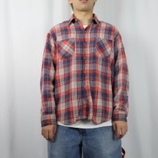 画像2: 70's JCPenney BIGMAC チェック柄 ヘビーネルシャツ L (2)