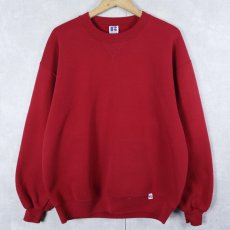 画像1: 90's RUSSELL ATHLETIC USA製 前V 無地スウェット L (1)