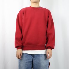 画像2: 90's RUSSELL ATHLETIC USA製 前V 無地スウェット L (2)