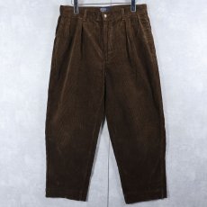 画像1: 90's POLO Ralph Lauren USA製 "POLO CORDS" 2タック コーデュロイパンツ W32 (1)