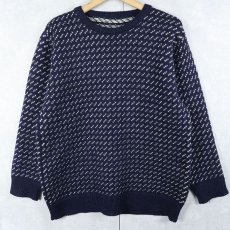 画像1: バーズアイ ウールニットセーター (1)