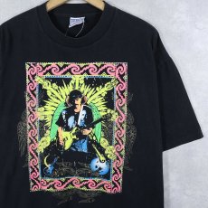 画像1: 90's SANTANA USA製 "world tour" ラテンロックバンドツアーTシャツ BLACK XL (1)