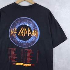 画像2: 90's DEF LEPPARD USA製 "THE 7-DAY WEEKEND TOUR" ロックバンドツアーTシャツ BLACK XL (2)