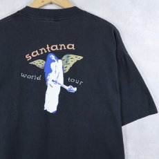 画像2: 90's SANTANA USA製 "world tour" ラテンロックバンドツアーTシャツ BLACK XL (2)