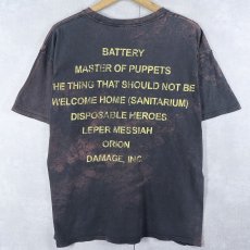 画像2: 2000's METALLICA "MASTER OF PUPPETS" ブリーチ加工 ロックバンドアルバムTシャツ BLACK L (2)