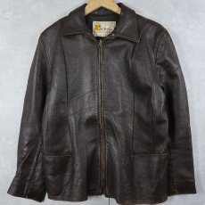 画像1: 70's W.B. PLACE & Co. USA製 レザージャケット SIZE38 (1)